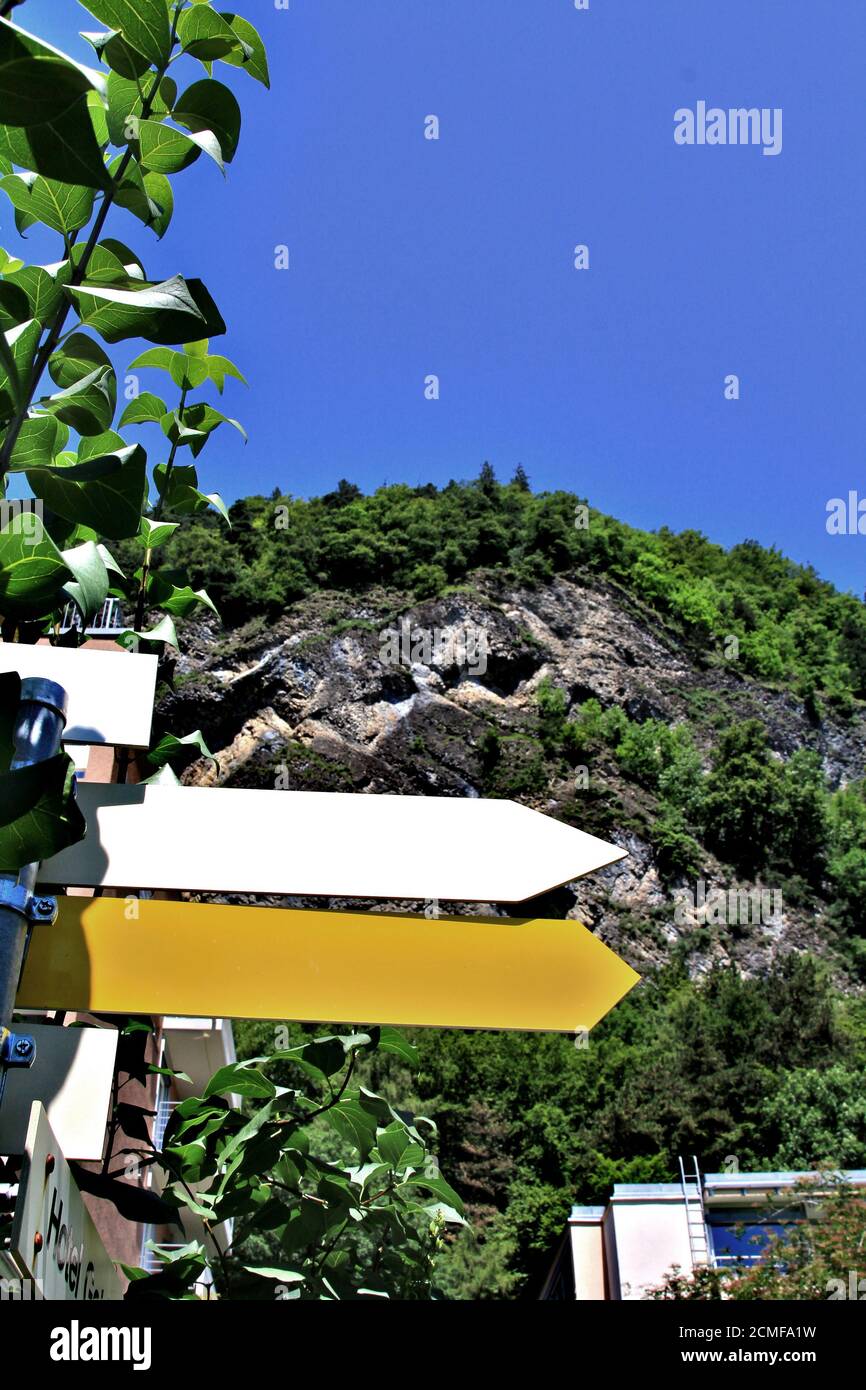 Direction pointer without words Stock Photo