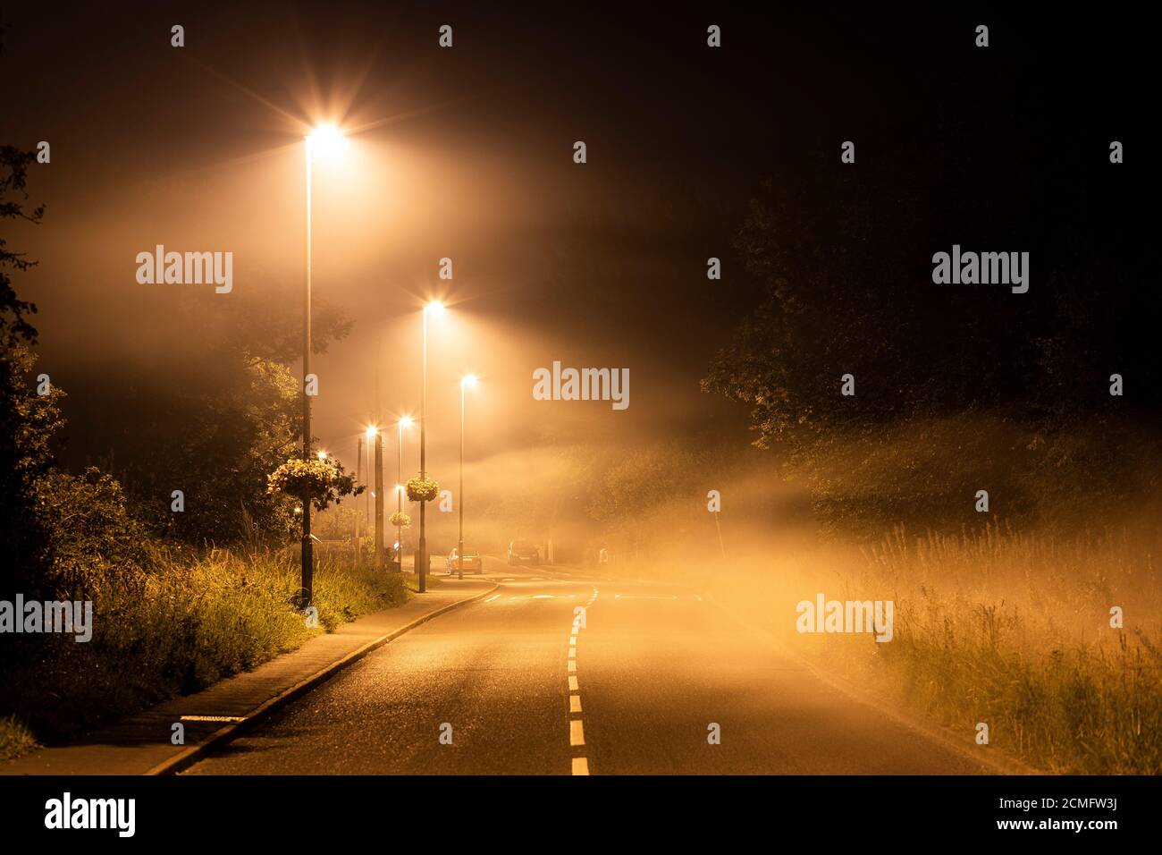 Futuristic sports car drifting in the neon street Stock Photo - Alamy