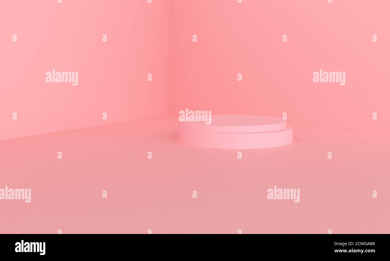 Empty room space 3D Render Interior Backdrop Stock Photo - Alamy