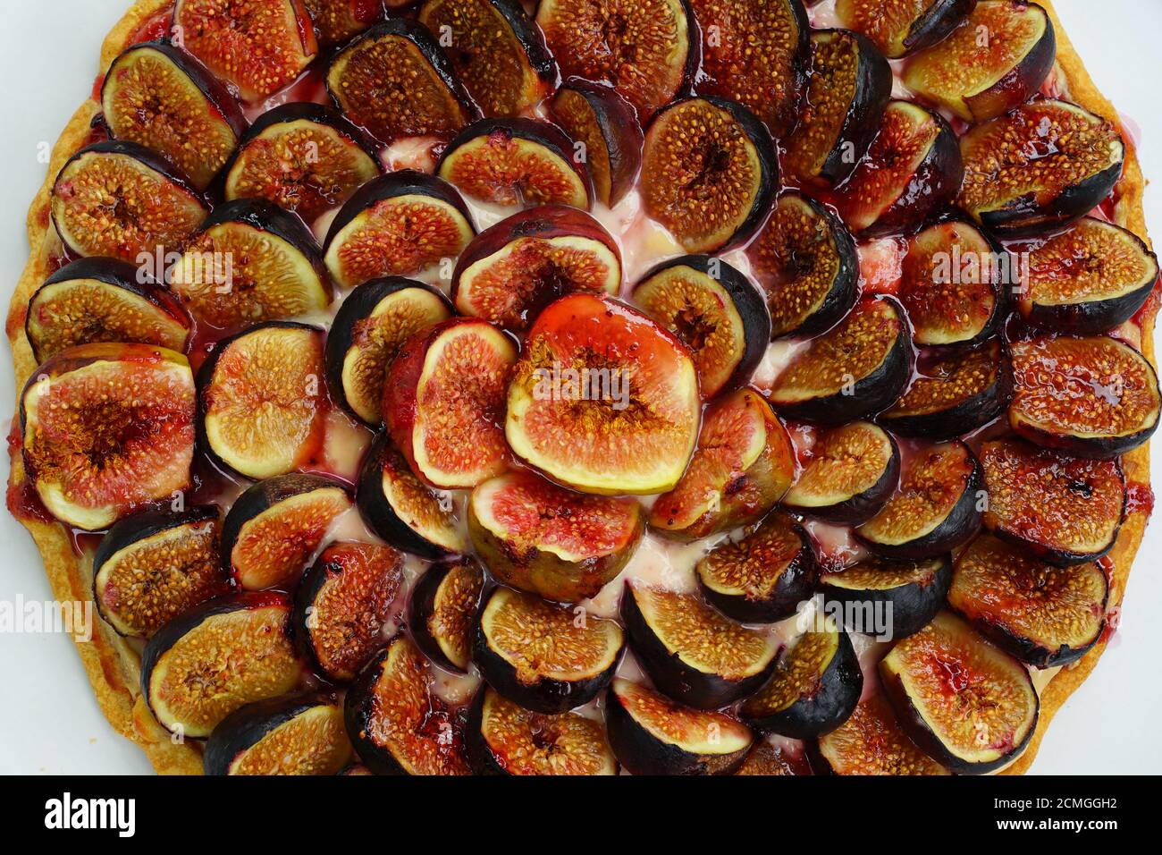 Fresh homemade fig and goat cheese galette tart Stock Photo Alamy
