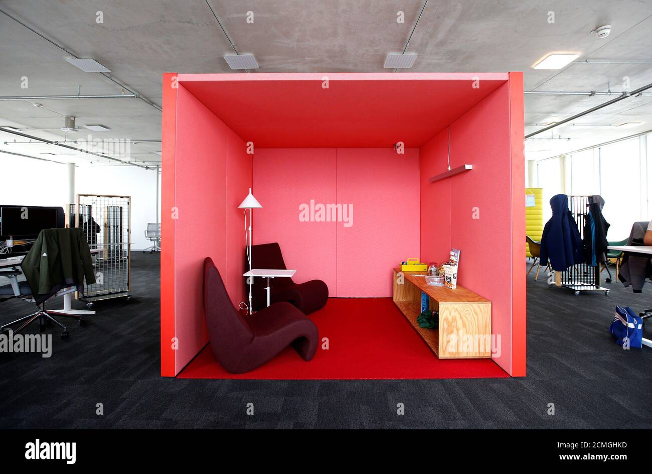 Different test workplaces are seen in the office building called 'pitch'  near the new Adidas headquarters in Herzogenaurach, near Nuremberg, Germany  March 3, 2016. Pictures taken on March 3, 2016. To match
