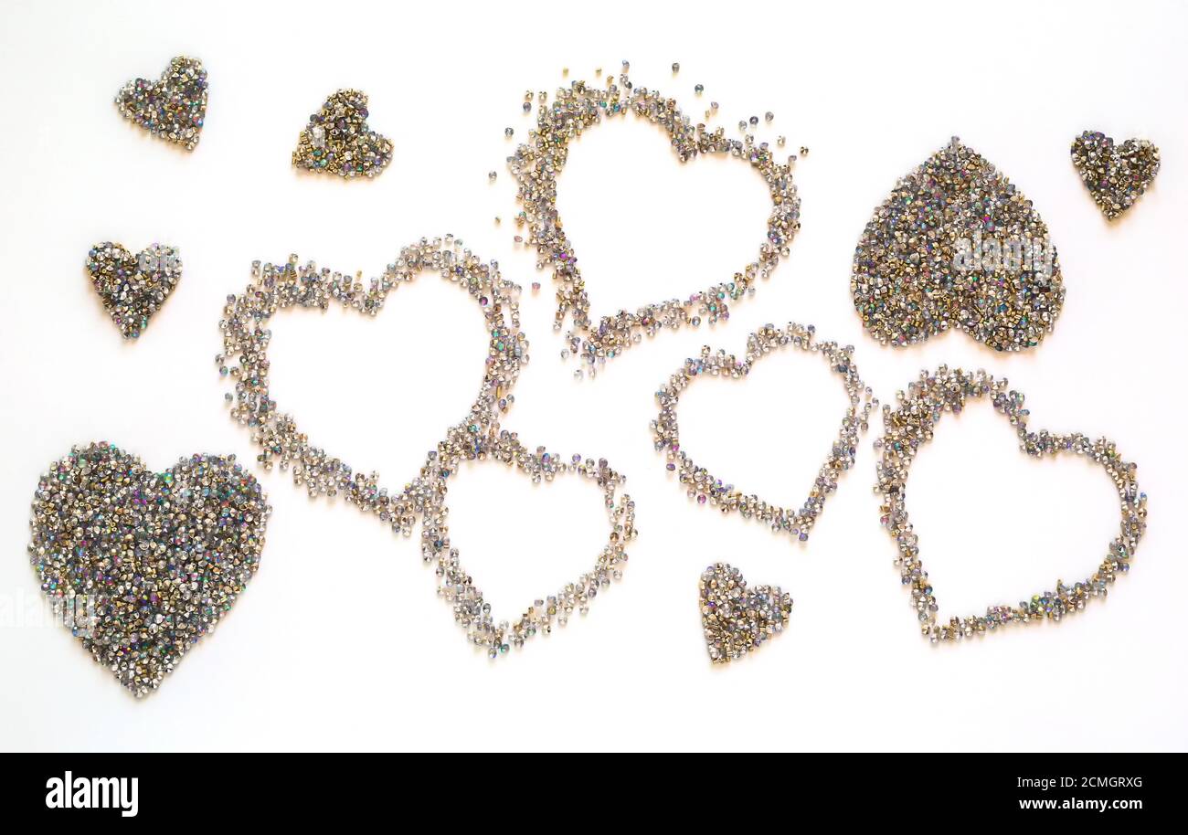 colorful heart of beads Stock Photo - Alamy