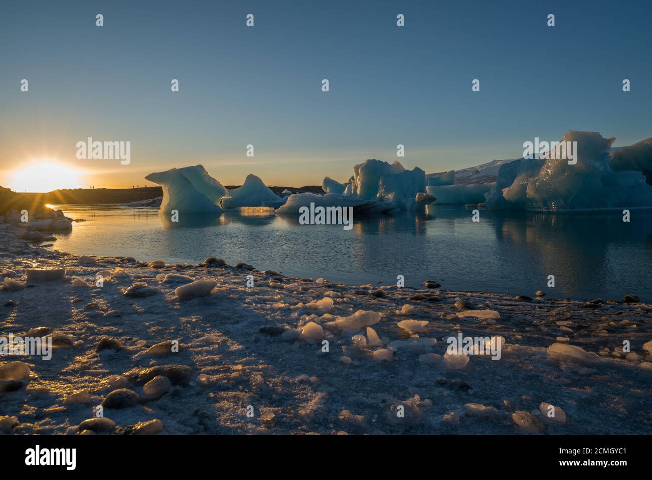 Jökulsárlón Lagoon, Southeast Iceland Stock Photo