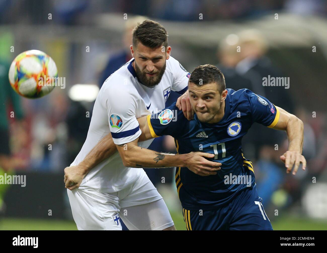 Soccer Football Euro Qualifier Group J Bosnia And Herzegovina V Finland Bilino Polje Stadium Zenica Bosnia And Herzegovina October 12 19 Bosnia And Herzegovina S Armin Hodzic