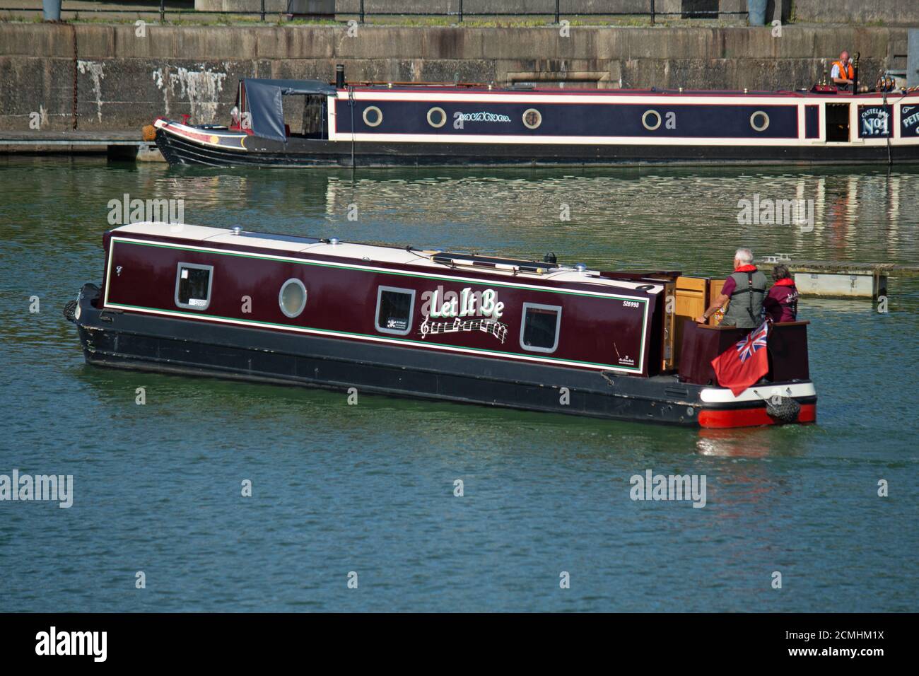 Let It Be heading out of Preston Dock Stock Photo