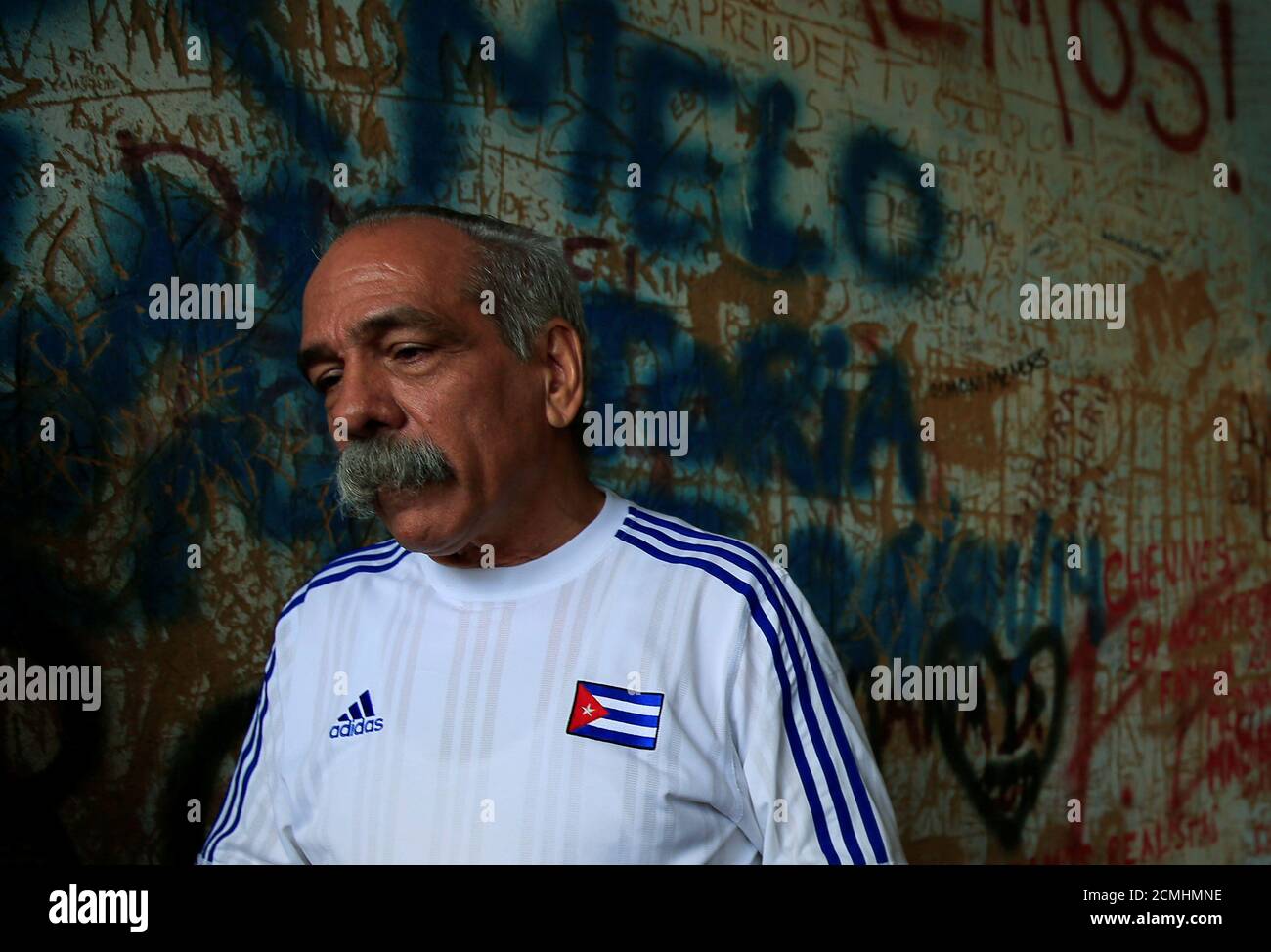 Jorge Gonzales, a Cuban doctor who found the remains of Ernesto "Che"  Guevara talks to the media during events to commemorate the 50th death  anniversary of Che Guevara, in Vallegrande, Santa Cruz,