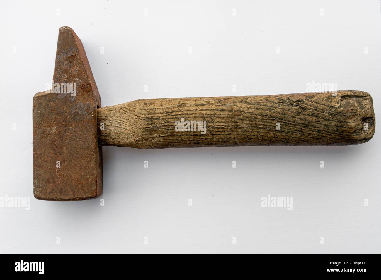 vintage club hammer isolated on white backgroud Stock Photo - Alamy