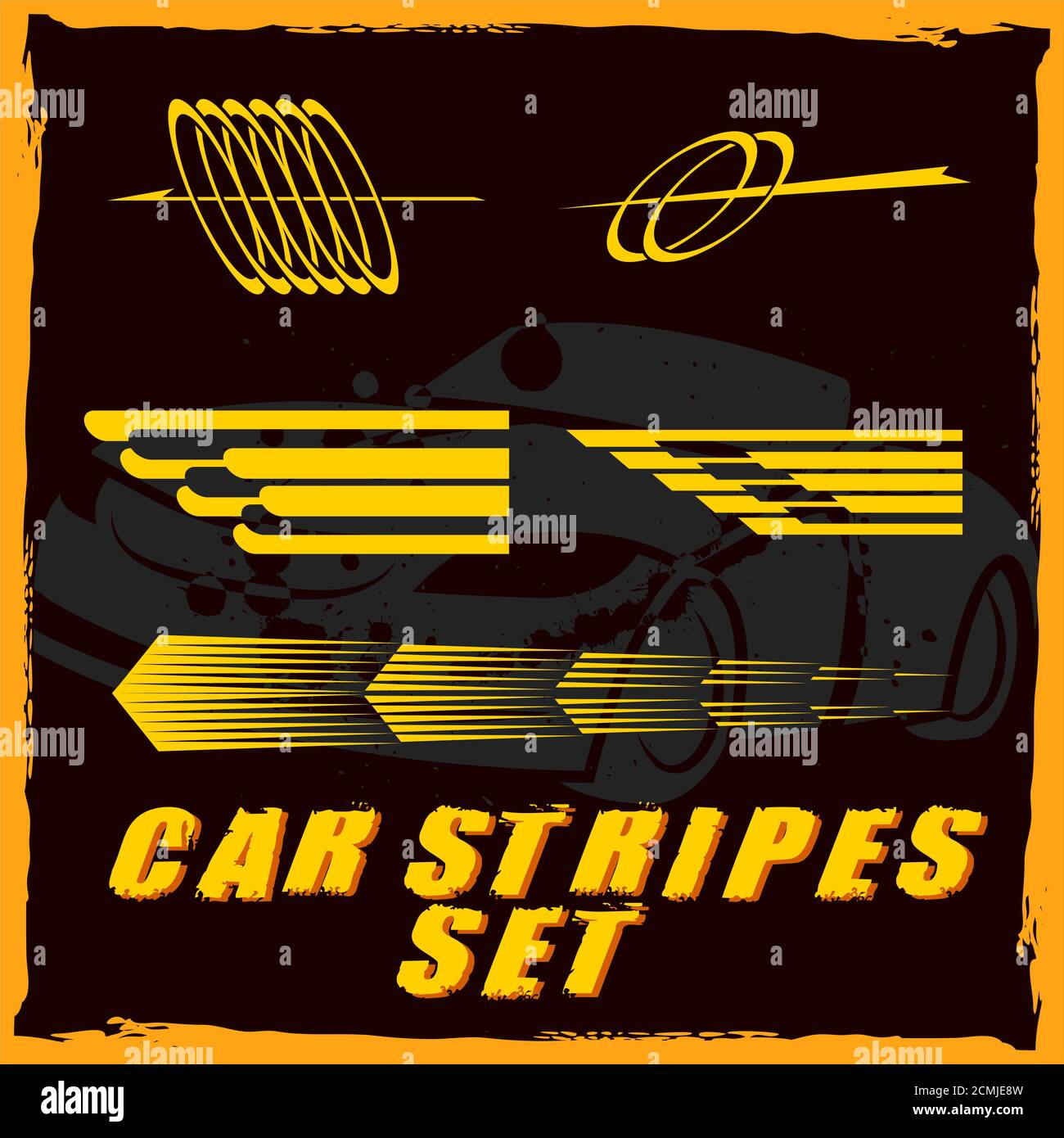 Car stripe design set to print and cut on vinyl Stock Photo Alamy
