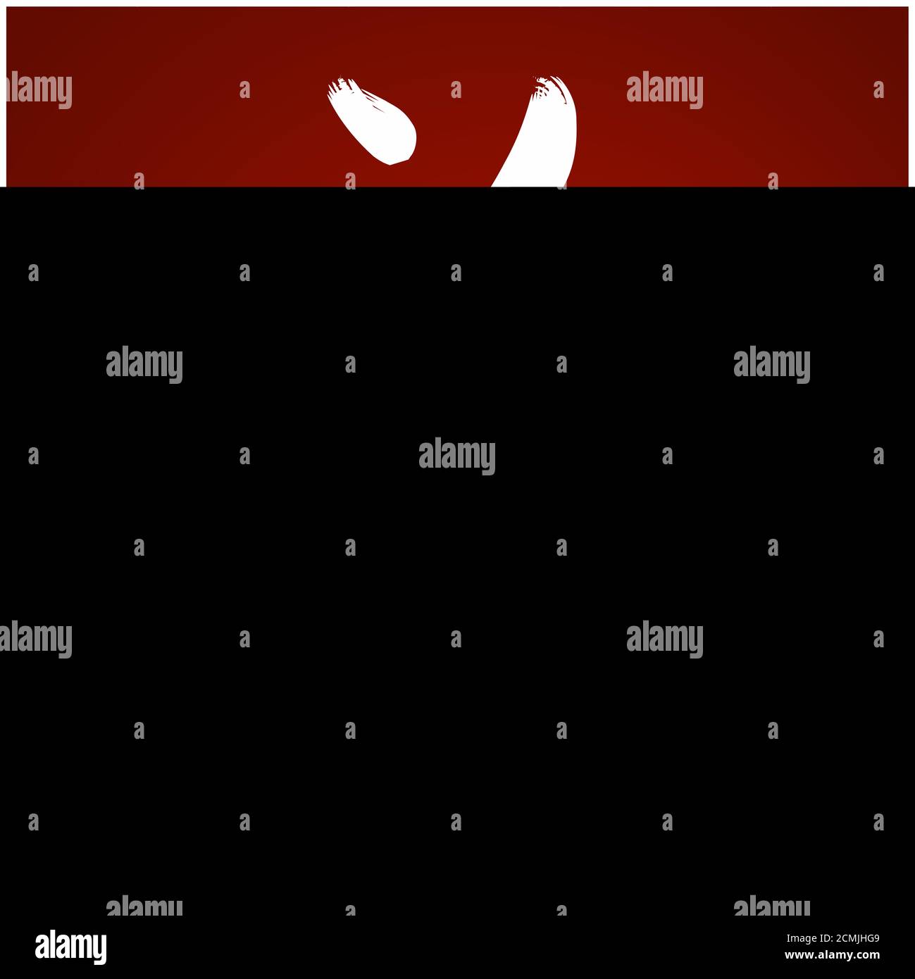 Brush drawing Japanese Kanji with deep meaning Stock Photo Alamy