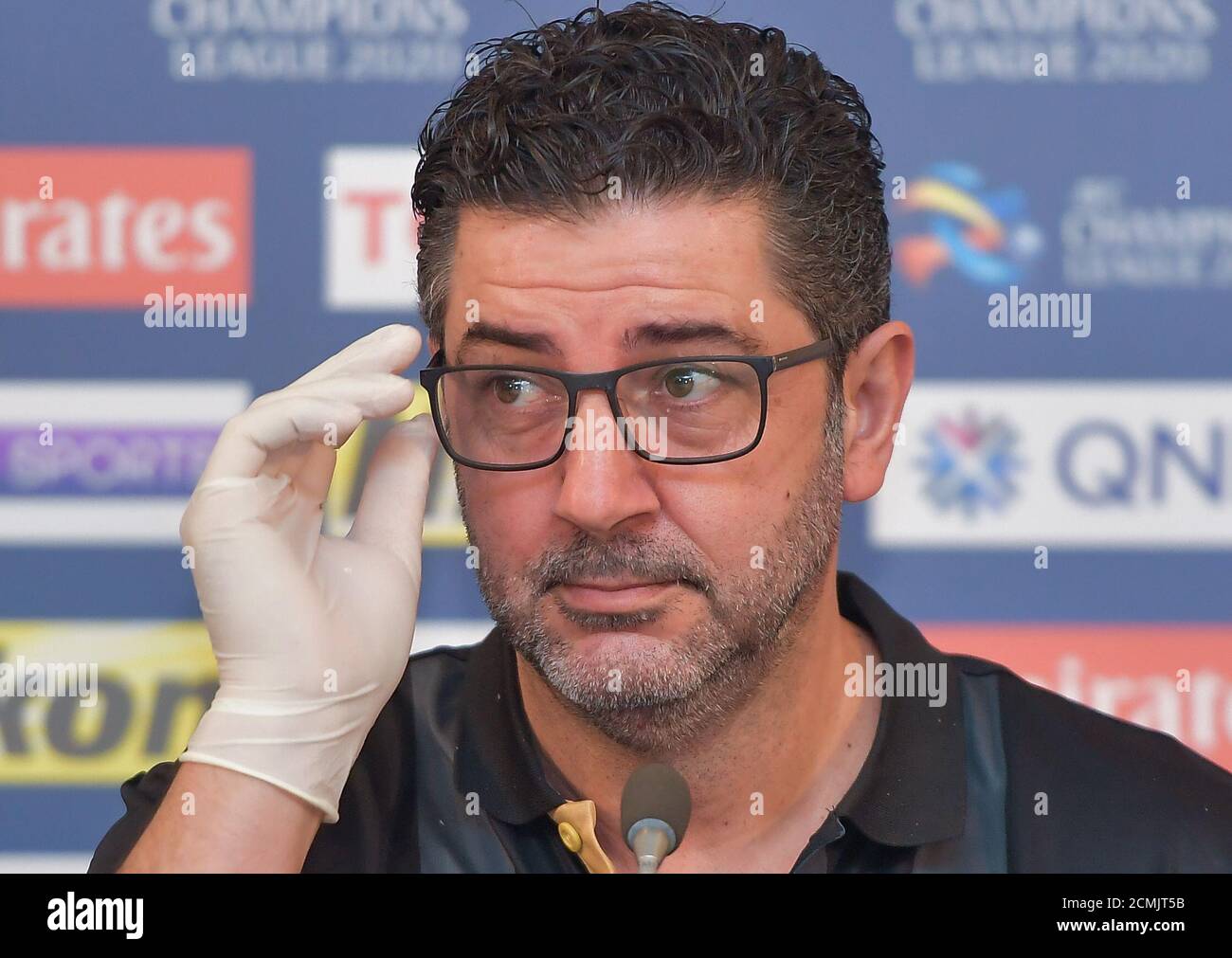 Doha Qatar 17th Sep 2020 Head Coach Rui Vitoria Of Al Nassr Attends A Press Conference Ahead Of The Group D Match Of Afc Champions League Between Al Nassr Of Saudi Arabia