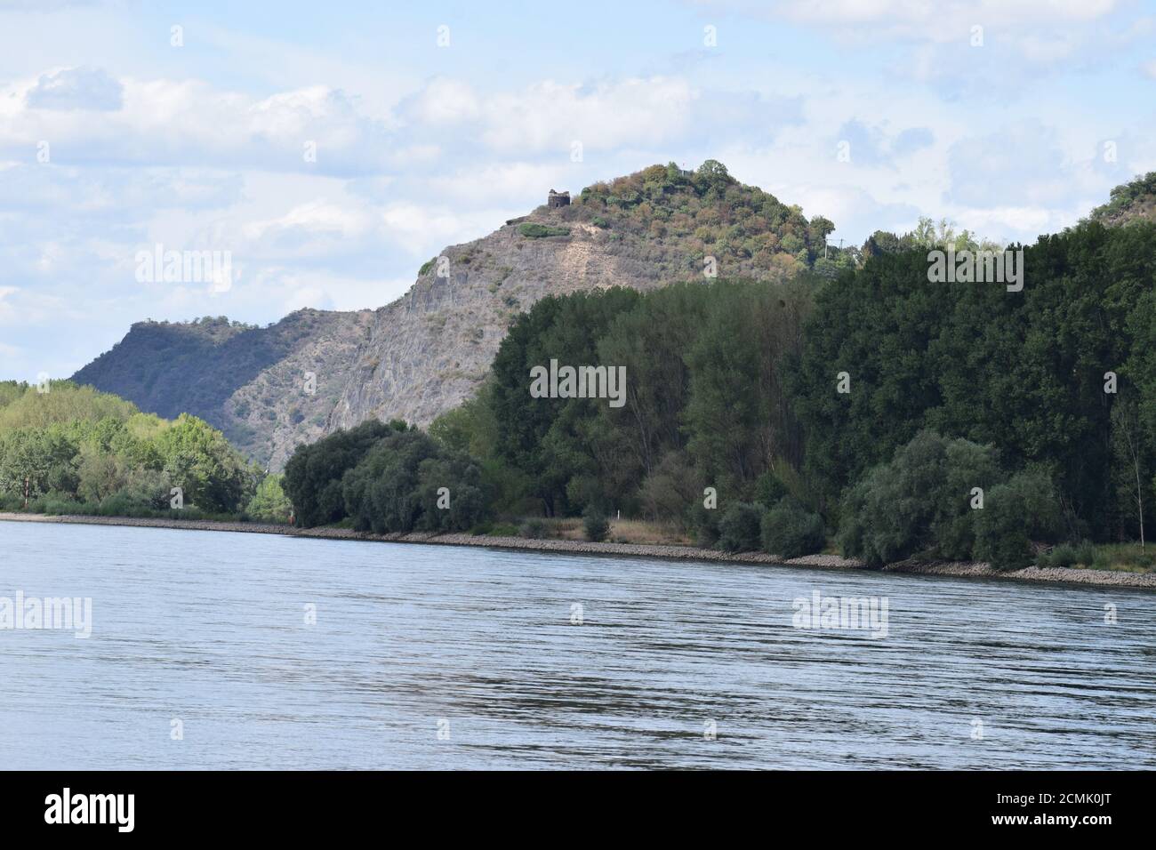 Rhine view with ruin of Hammerstein castle Stock Photo Alamy