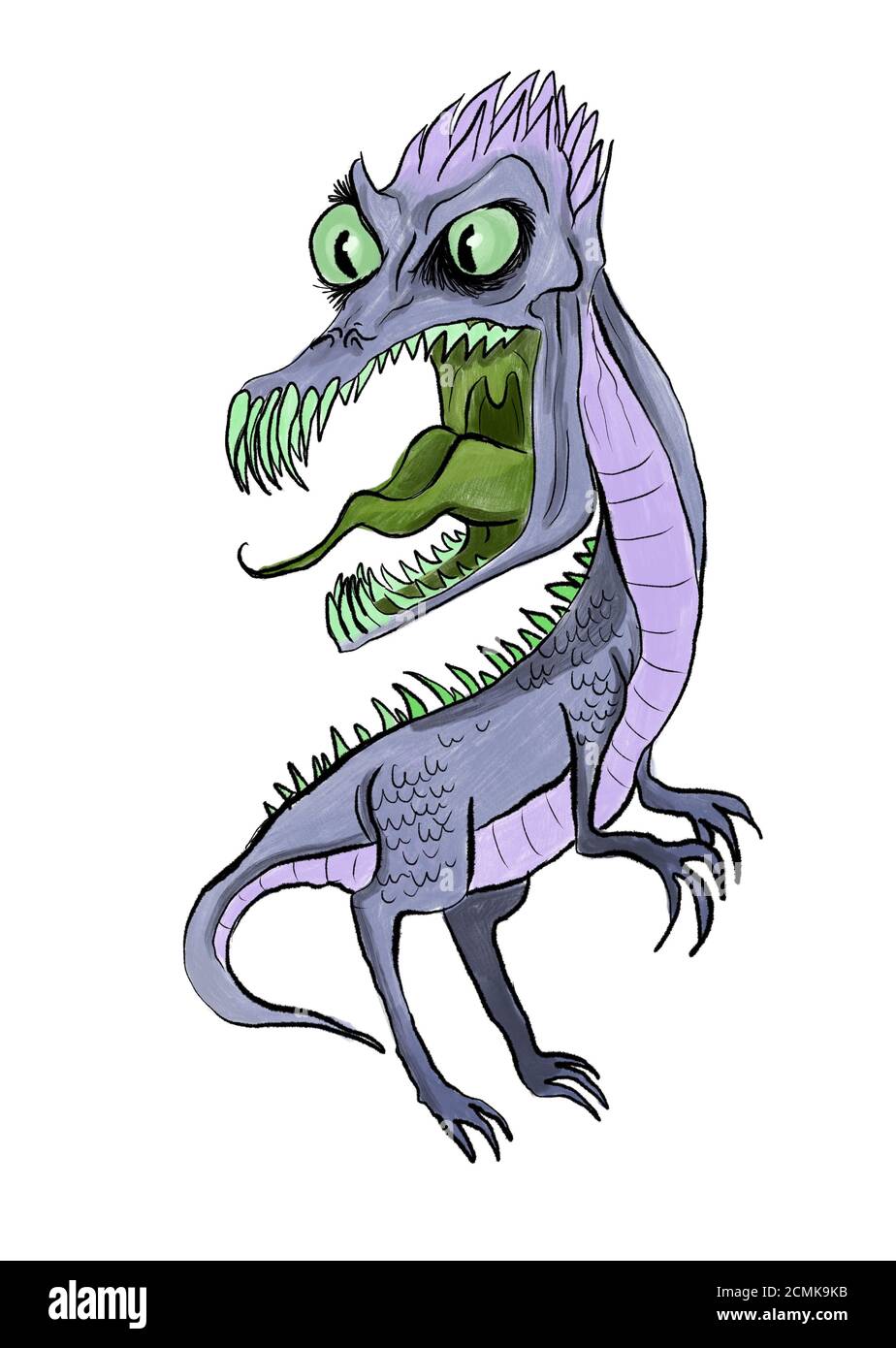 Snarling Dragon Or Dinosaur Illustration Stock Photo Alamy snarling-dragon-or-dinosaur-illustration-stock-photo-alamy