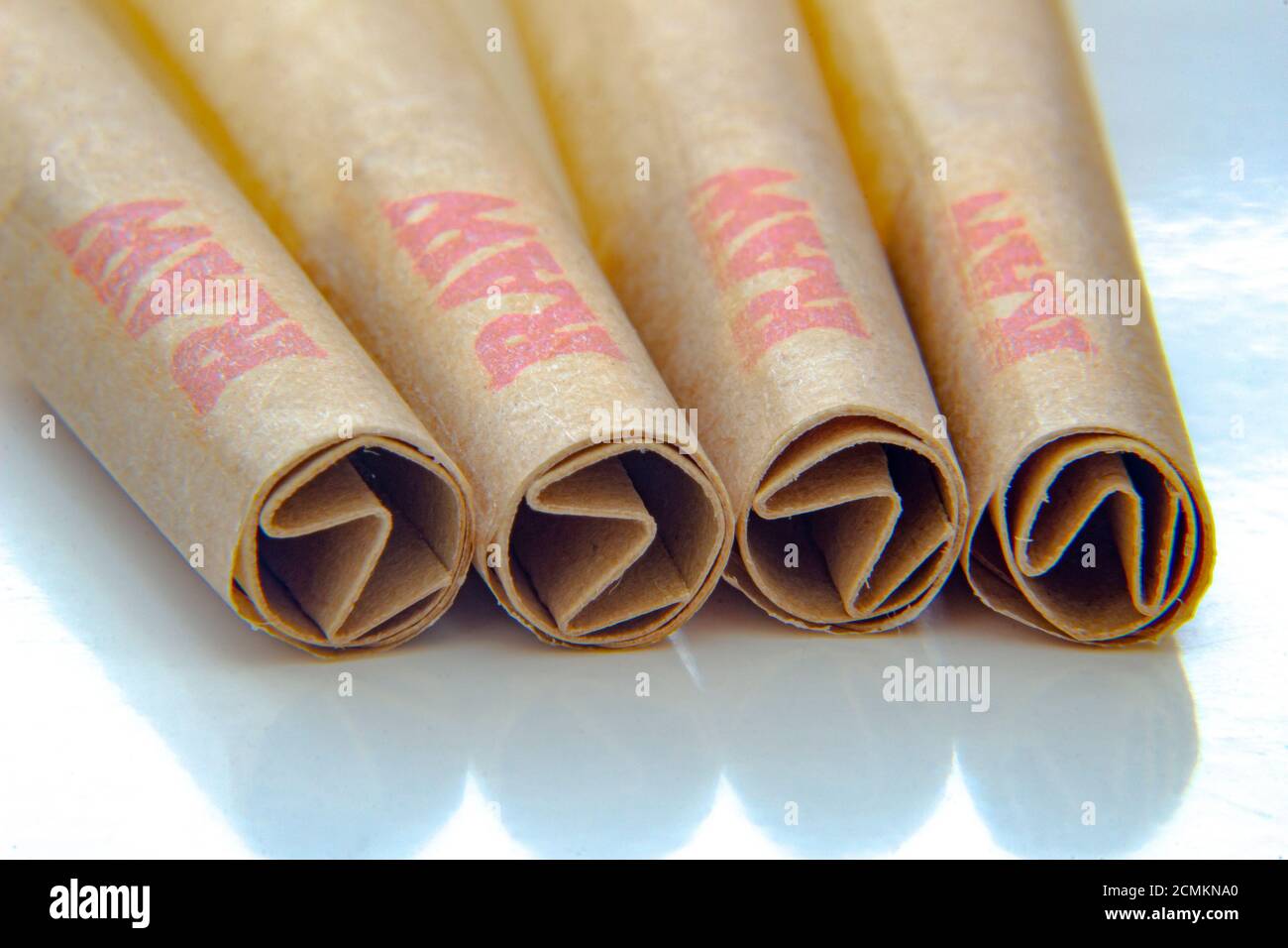 Marijuana Joint Rolled Transparent Rolling Paper Stock Photo 135681086