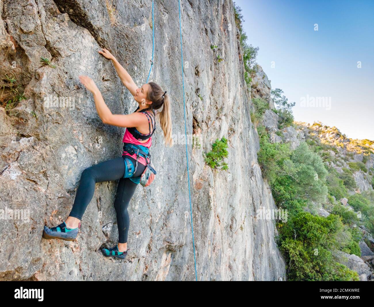 Woman in harness hi-res stock photography and images - Alamy