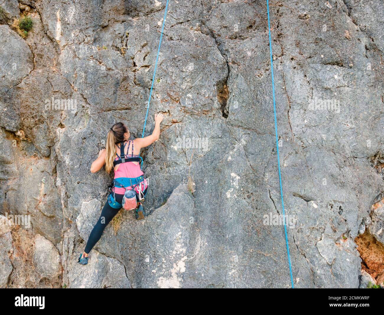 Woman in harness hi-res stock photography and images - Alamy