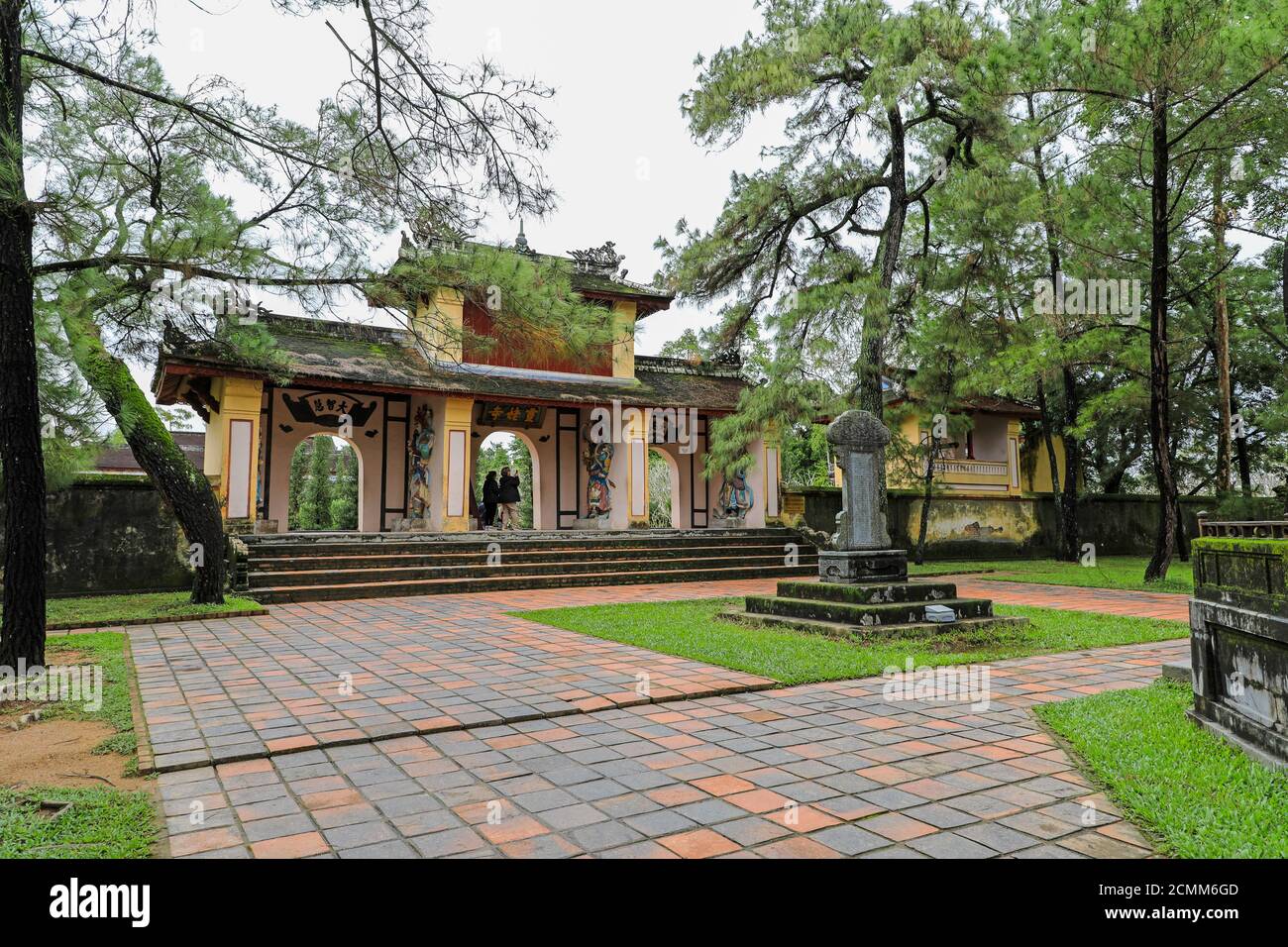 The Pagoda of the Celestial Lady or Thien Mu Pagoda, Hue, Vietnam, Indochina, Southeast Asia, Asia Stock Photo