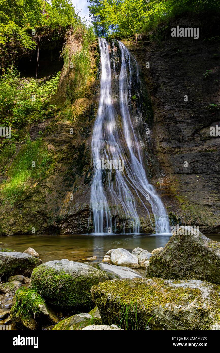Schleifenbach Waterfalls Stock Photo