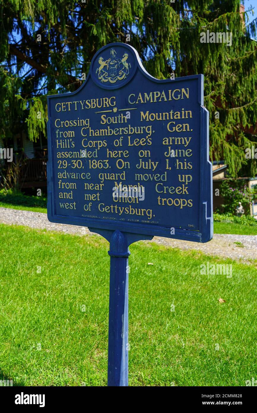 Gettysburg campaign american civil war hires stock photography and
