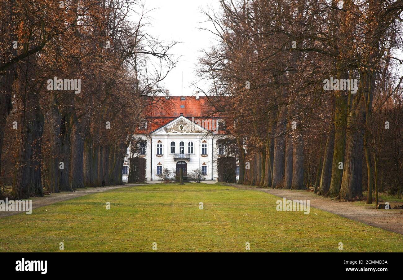 Palace of Michal Radziwill in Nieborow. Poland Stock Photo
