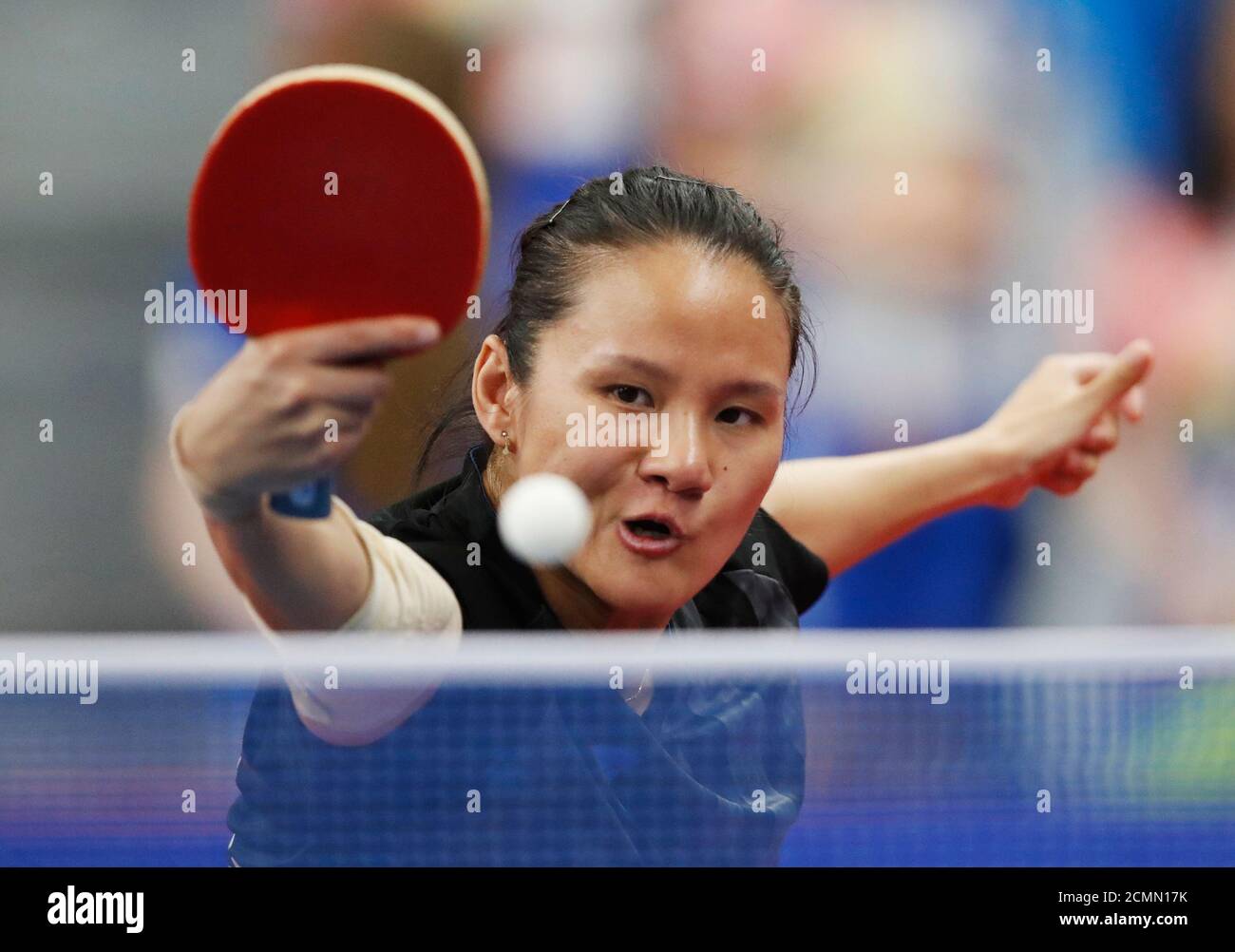 2019 European Games - Table Tennis - Women's Singles - Tennis Olympic  Centre, Minsk, Belarus - June 26, 2019. Monaco's