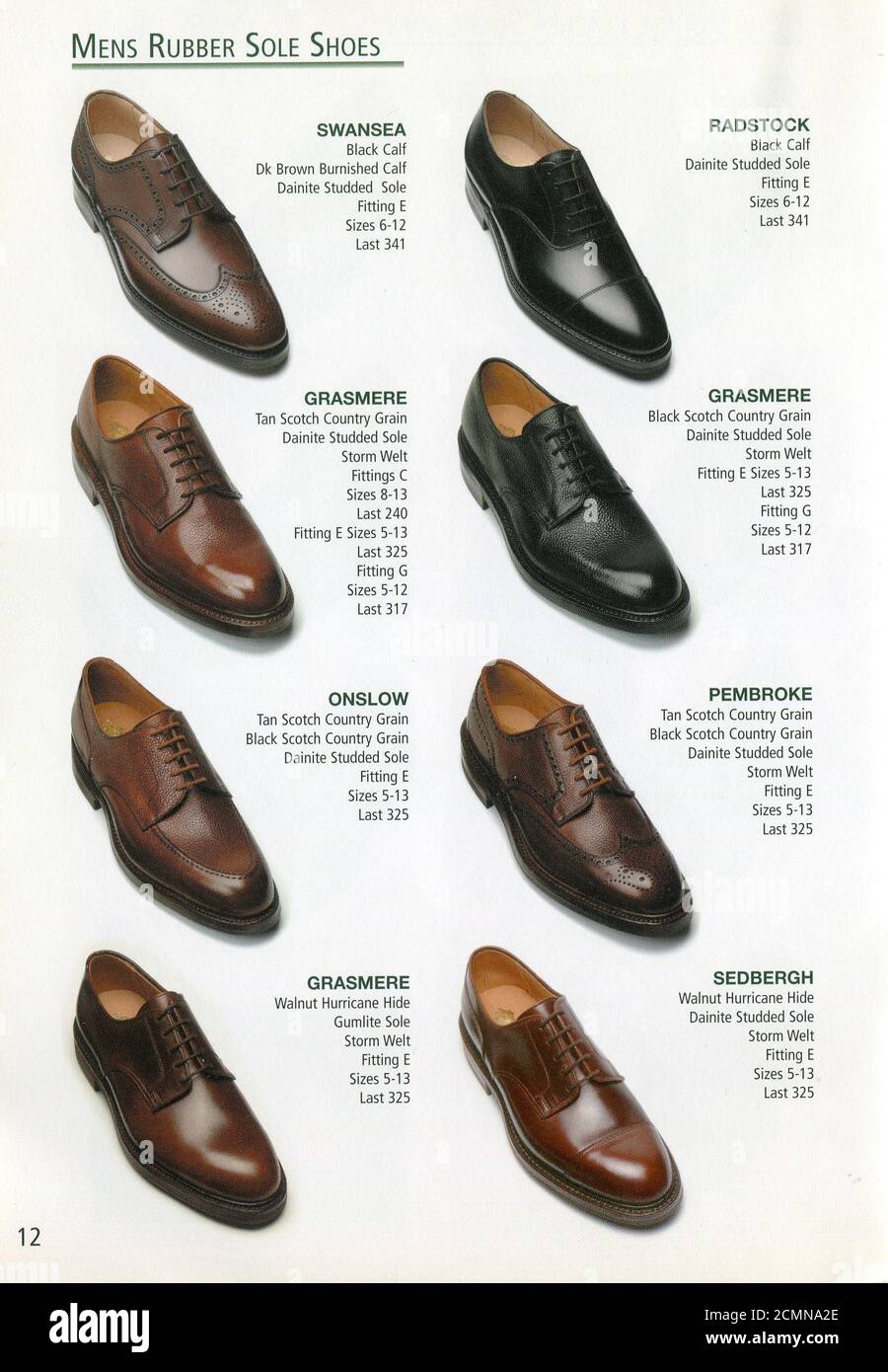 The inside of UK catalogue "Crockett & Jones", 2005/2006 Stock Photo - Alamy