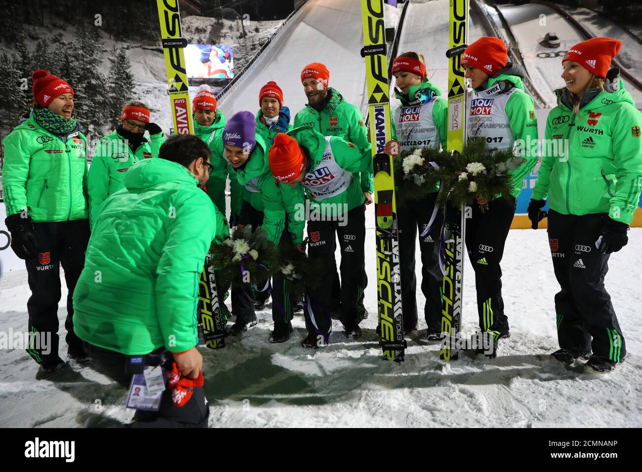 German ski jumping team members hires stock photography and images Alamy