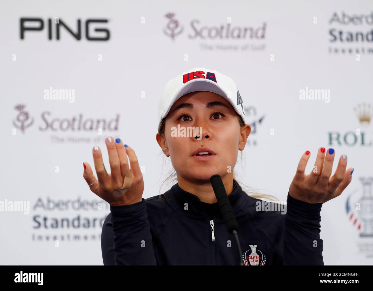 Press conference gleneagles hires stock photography and images Alamy
