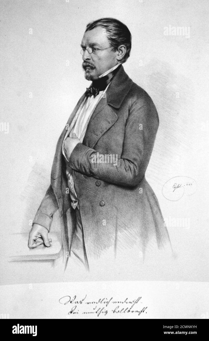 Josef Neumann-Spallart Litho. Stock Photo