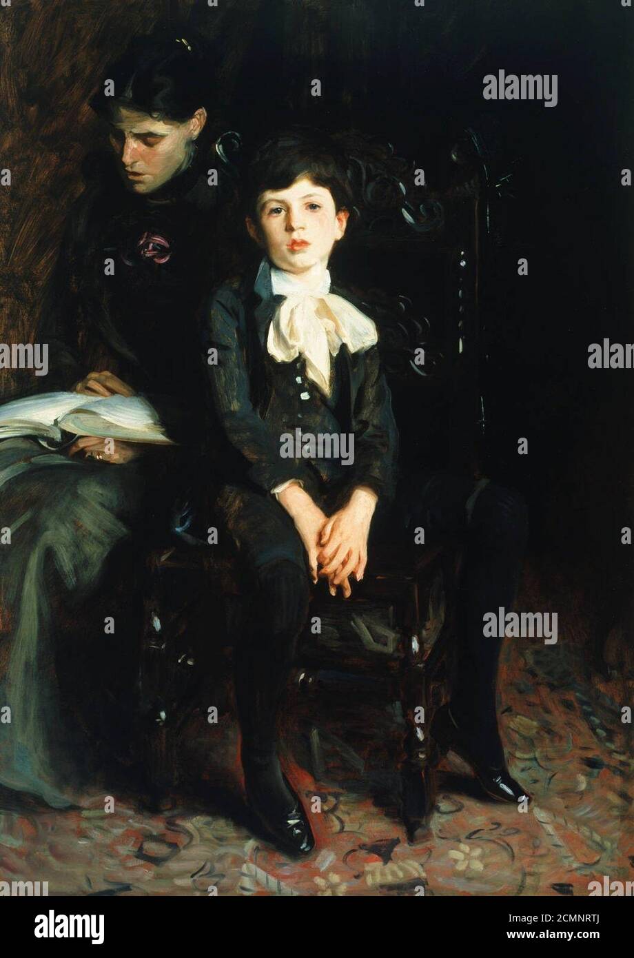 'Portrait of a Boy', oil on canvas painting by John Singer Sargent