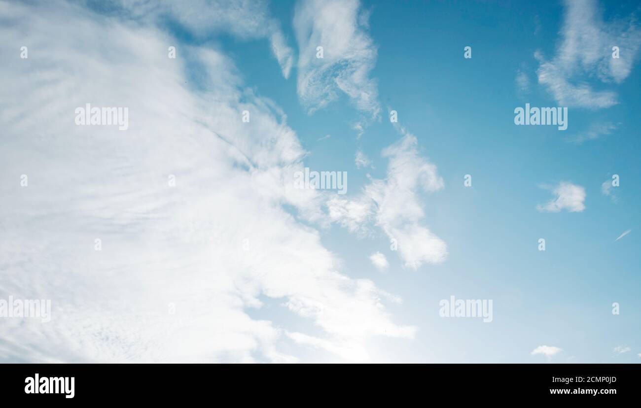 beautiful blue sky with white clouds Stock Photo - Alamy