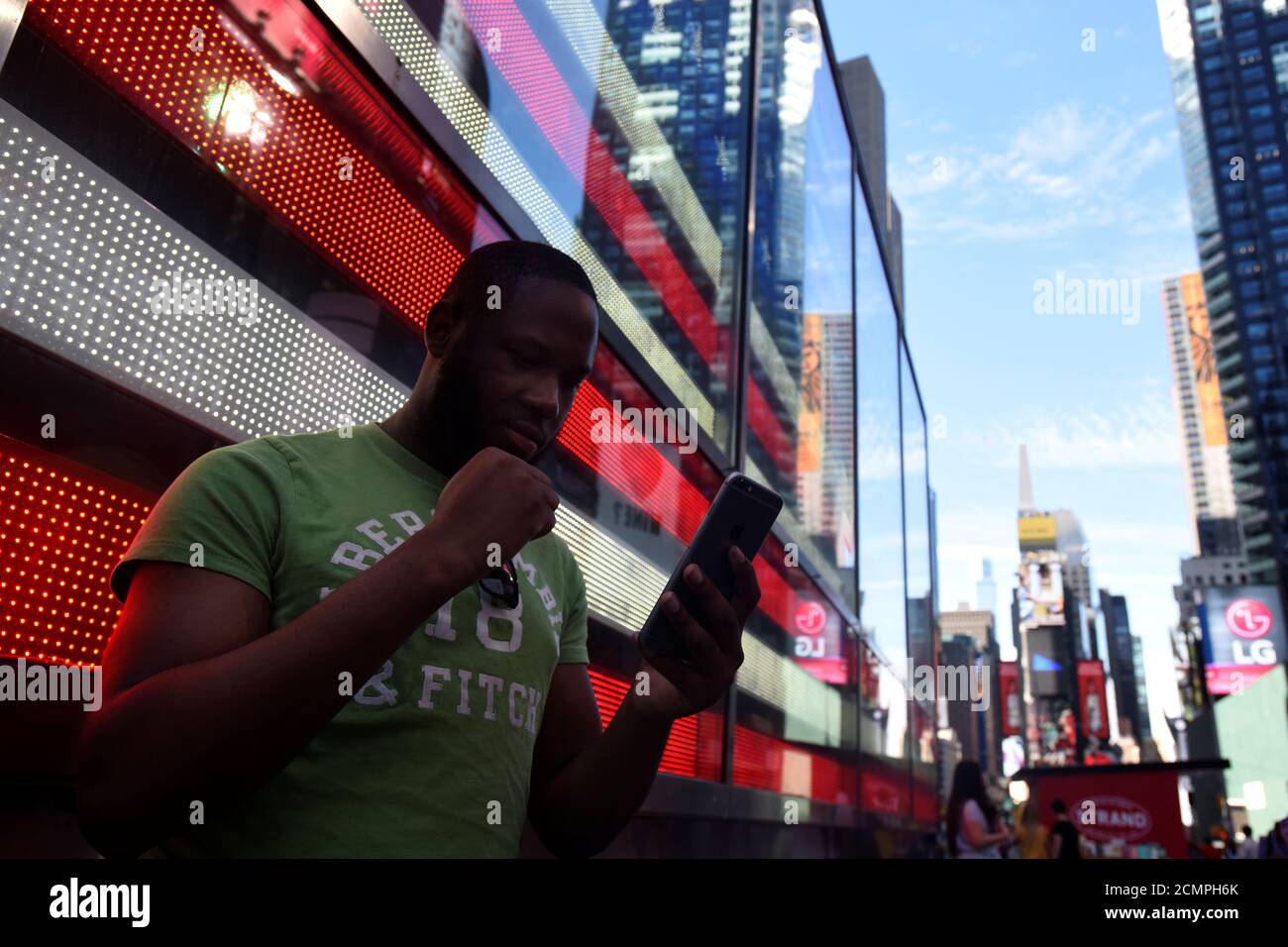 Theodore Belizaire Pumps His Fist After Catching A Pokemon In The Augmented Reality Mobile Game Pokemon