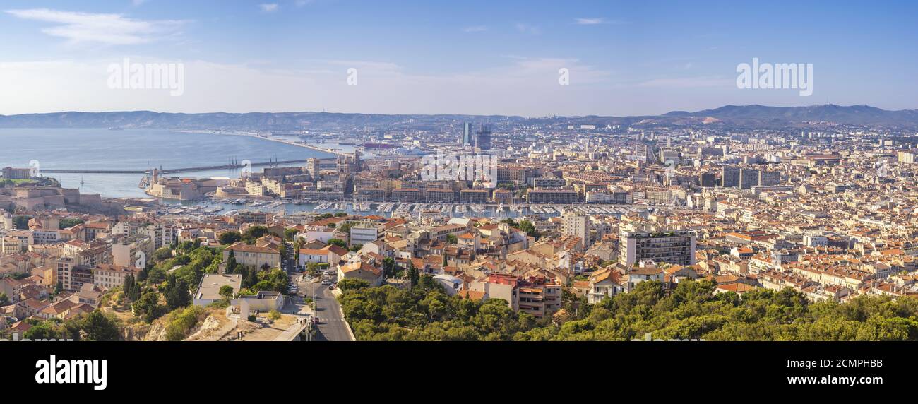 Marseille France Aerial View Panorama City Skyline At Vieux Port Stock Photo Alamy Marseille France Aerial View Panorama City Skyline At Vieux Port Stock Photo Alamy