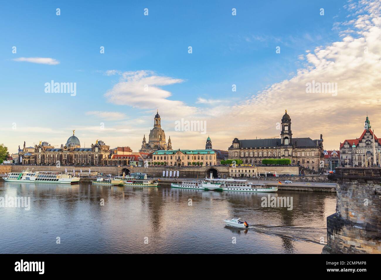 Dresden Germany, city skyline at Elbe River Stock Photo - Alamy