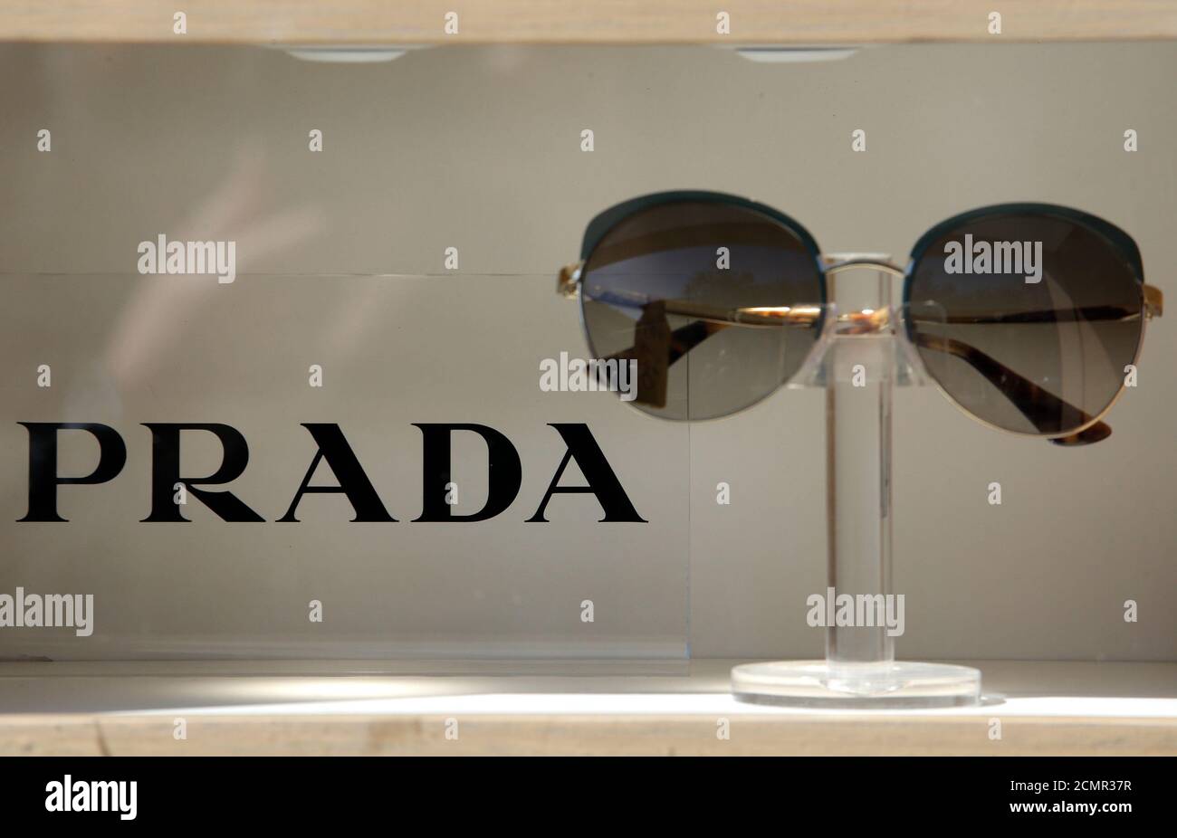Prada glasses are seen in a shop in Rome, Italy, March 30, 2016.  REUTERS/Max Rossi Stock Photo - Alamy