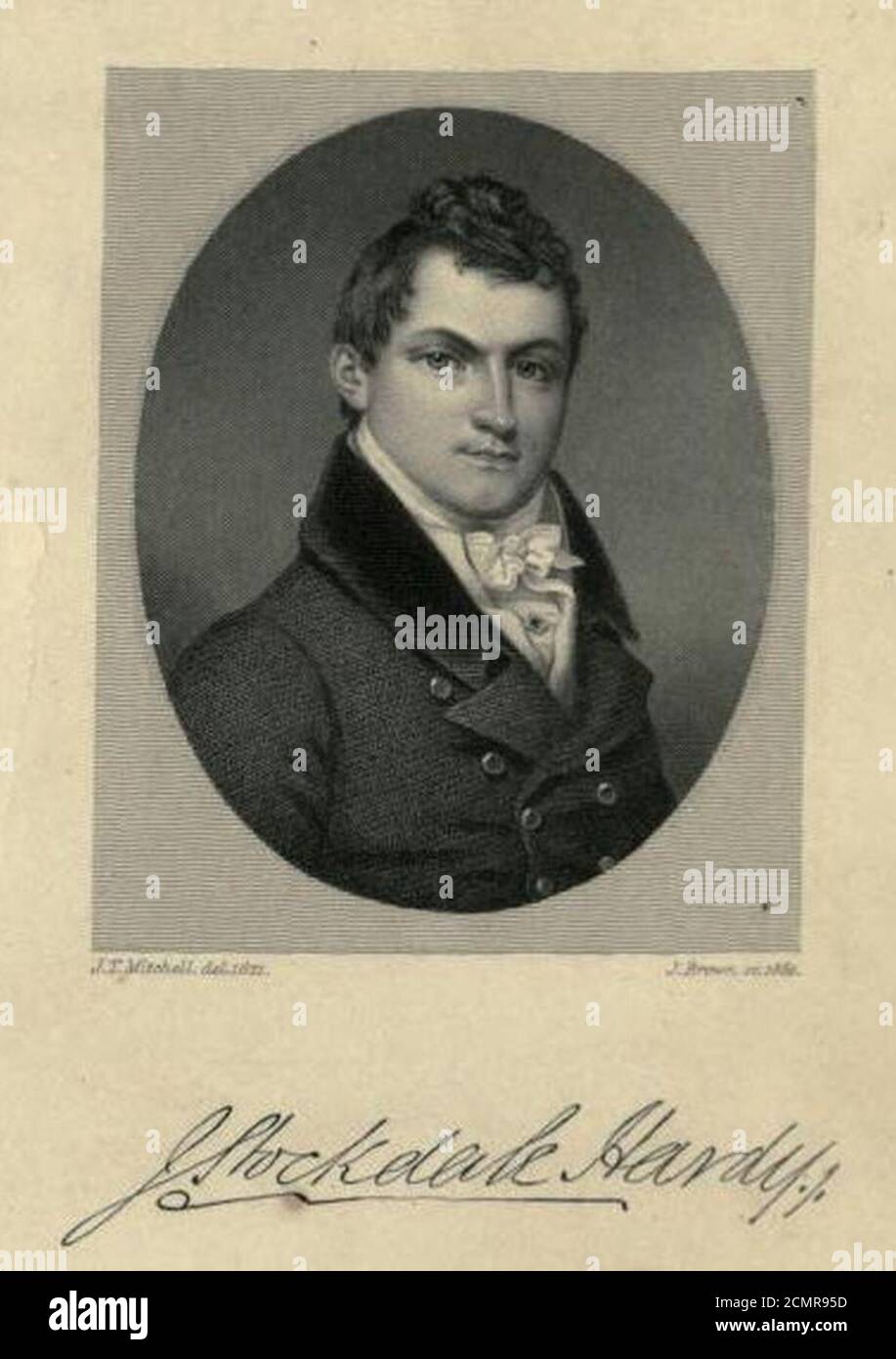 John Stockdale Hardy 1852. Stock Photo