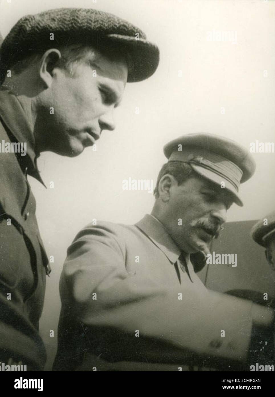 Joseph Stalin and Nikita Khrushchev 1932. Stock Photo