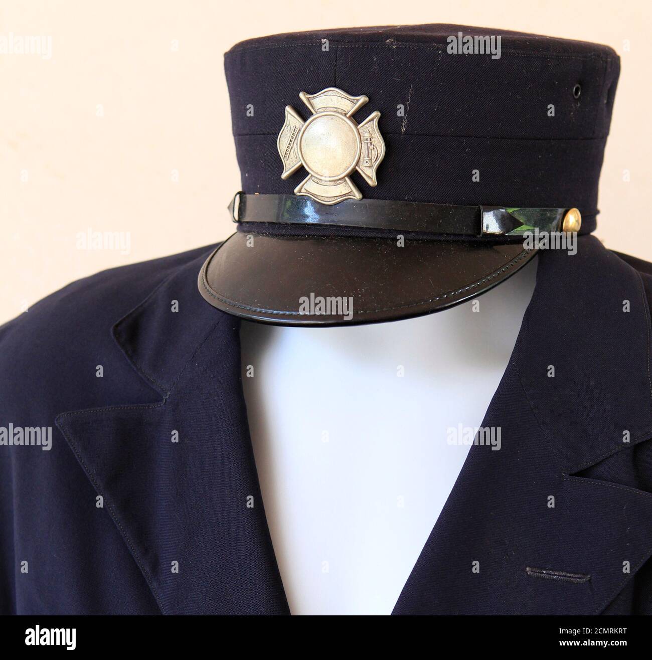 The Navy Blue suit and the Fire Captain hat of Captain Kangaroo, the  titular character of a long-running children's television series, are  pictured in Los Angeles May 17, 2013. Memorabilia from the