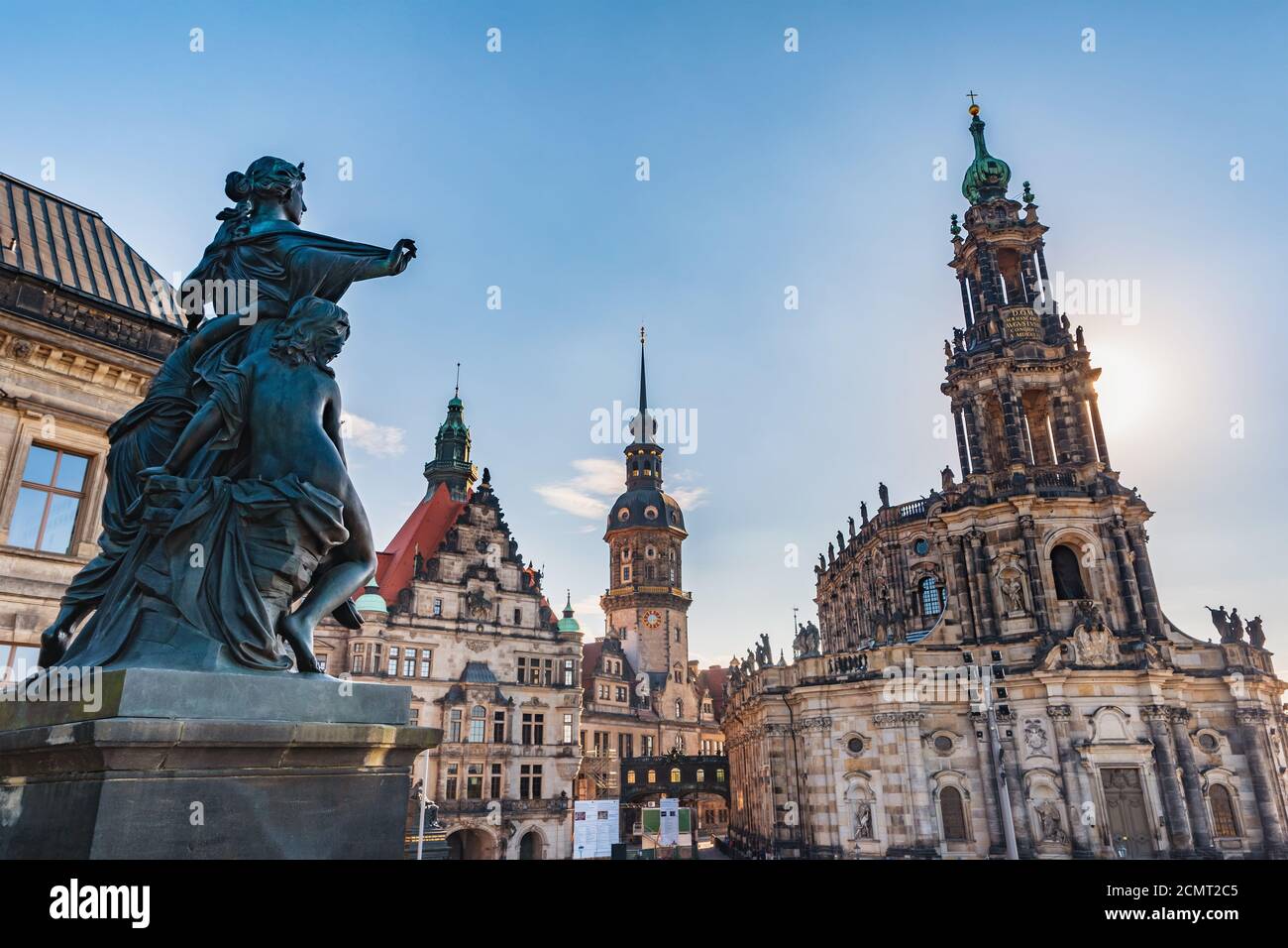Dresden Germany, city skyline at Dresden Cathedral Stock Photo - Alamy