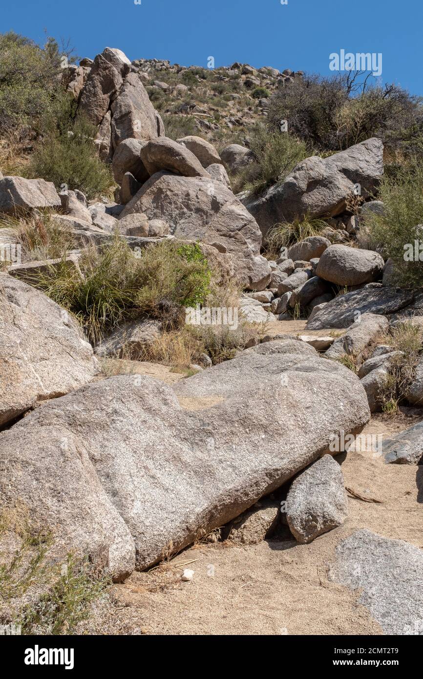 Sandia Mountain Wilderness area in Albuquerque, New Mexico Stock Photo