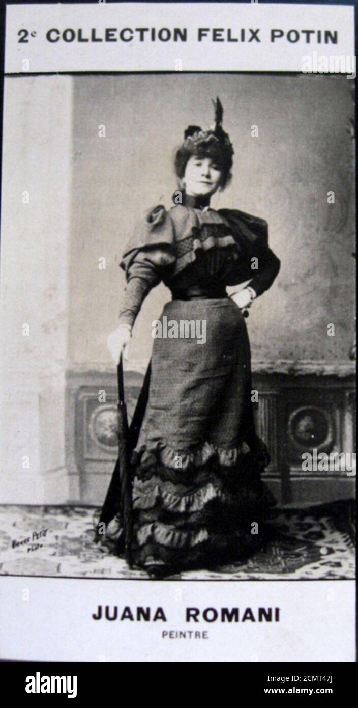 Juana Romani (2ième collection Félix Potin) c 1900. Stock Photo