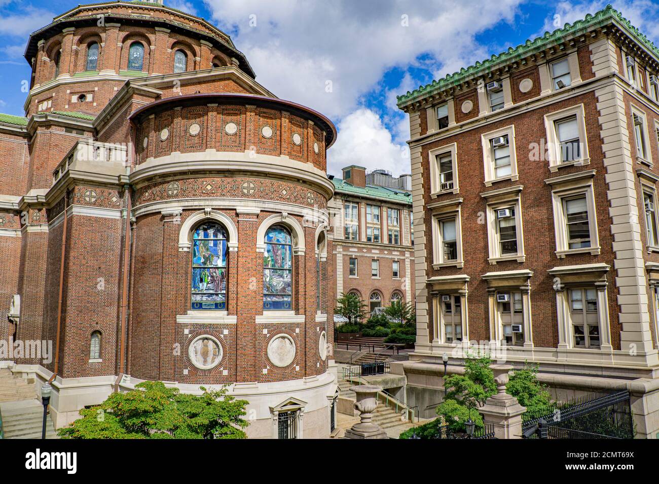 St Paul's Chapel, Fayerweather Building, Avery Building, Columbia University, New York City, New York, USA Stock Photo