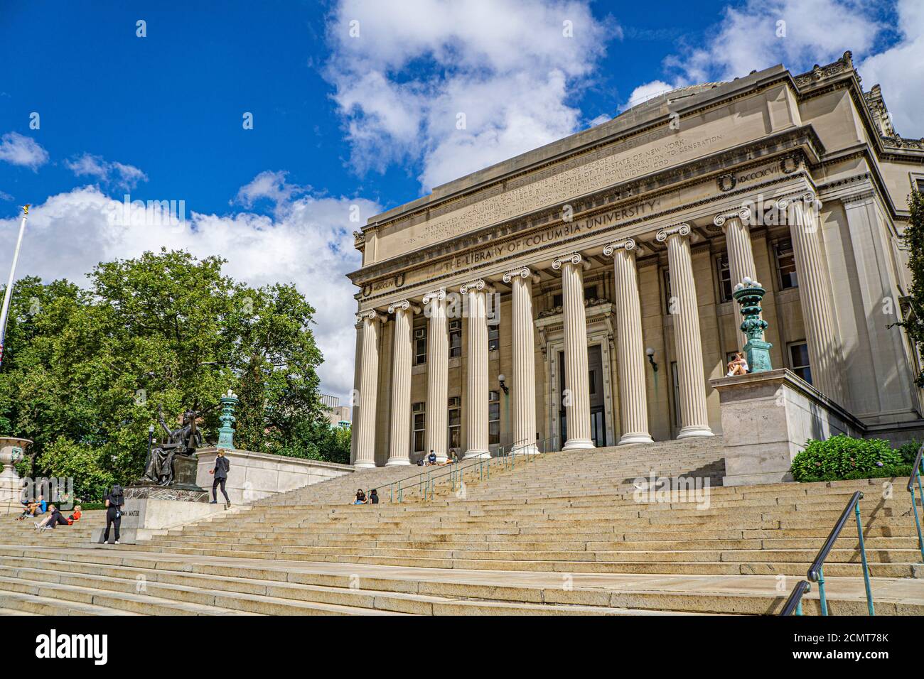 Low Memorial Library and Quad, Columbia University, New York City, New York, USA Stock Photo