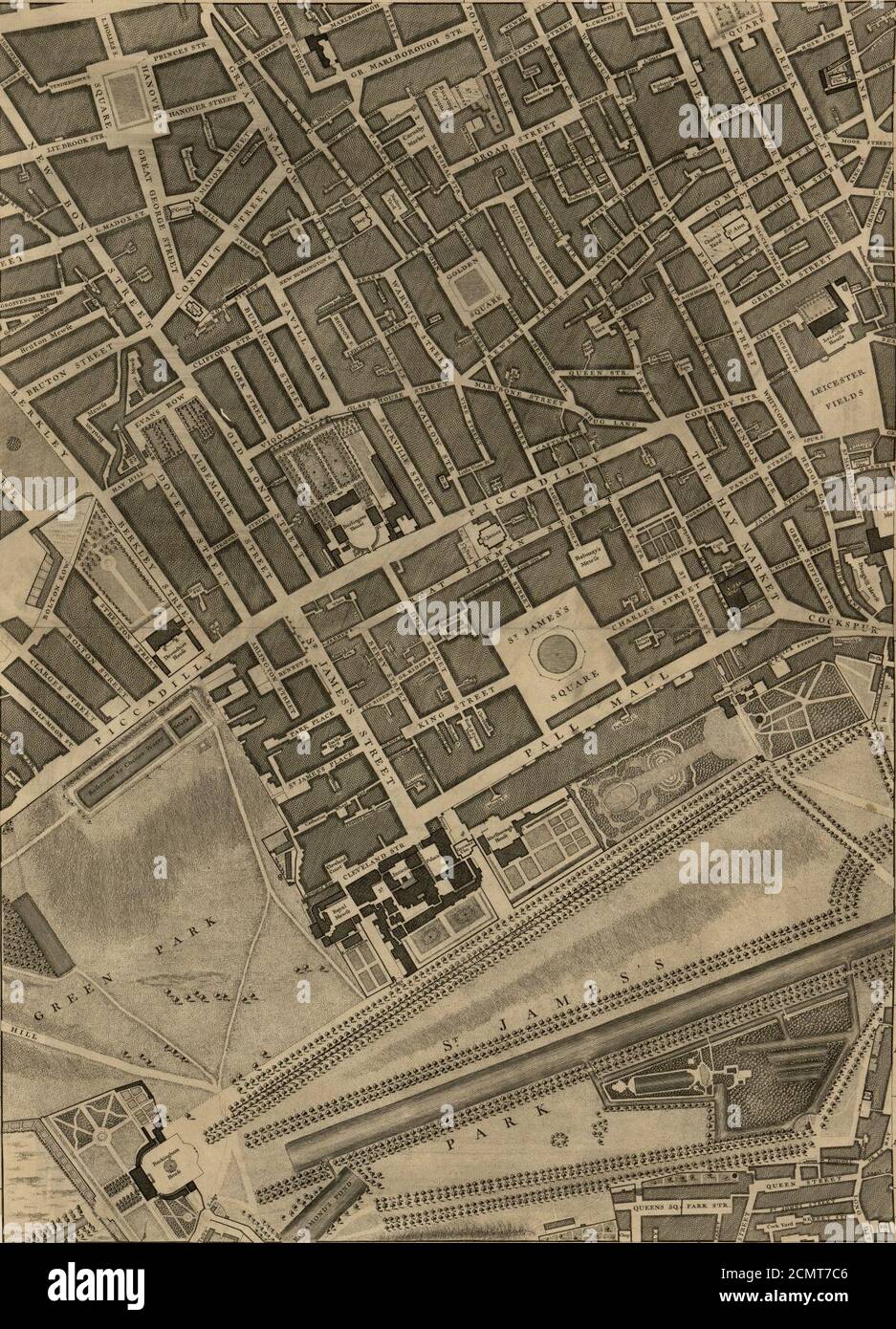 John Rocque 1746 2b Stock Photo - Alamy