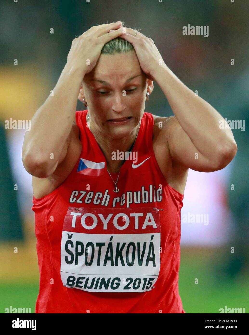 Czech Athlete Barbora Spotakova In High Resolution Stock Photography And Images Alamy