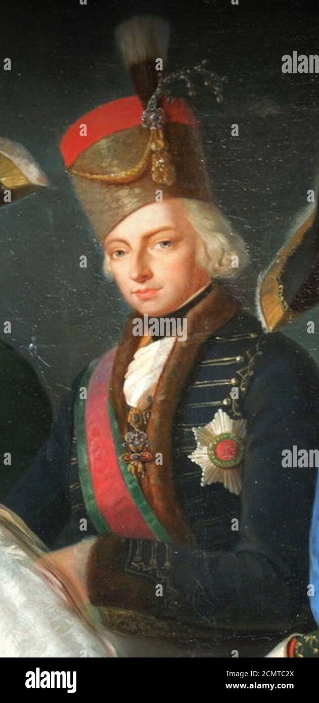 Joseph I of Hungary (detail von Bottman portrait paintings Stock Photo ...