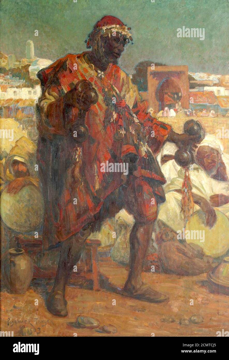 Joseph Posenaer Oientalist scene with a black dancer Stock Photo Alamy