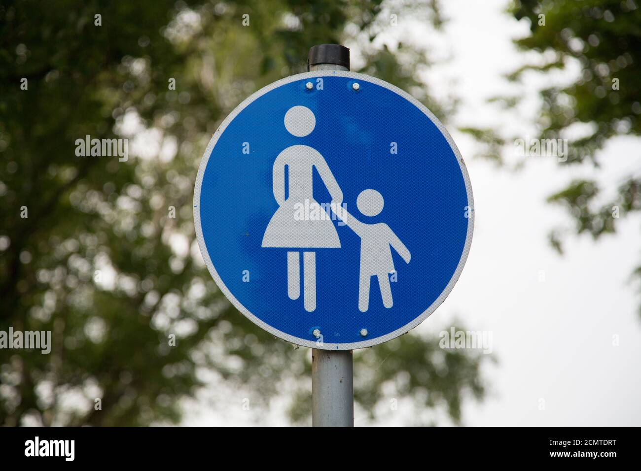 German traffic sign for pedestrians Stock Photo