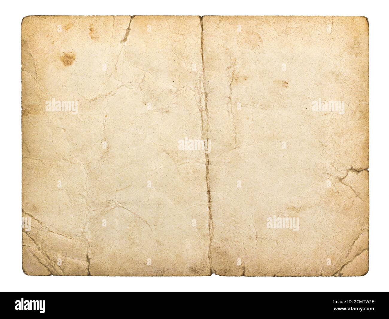 old paperboard card isolated on white background Stock Photo - Alamy