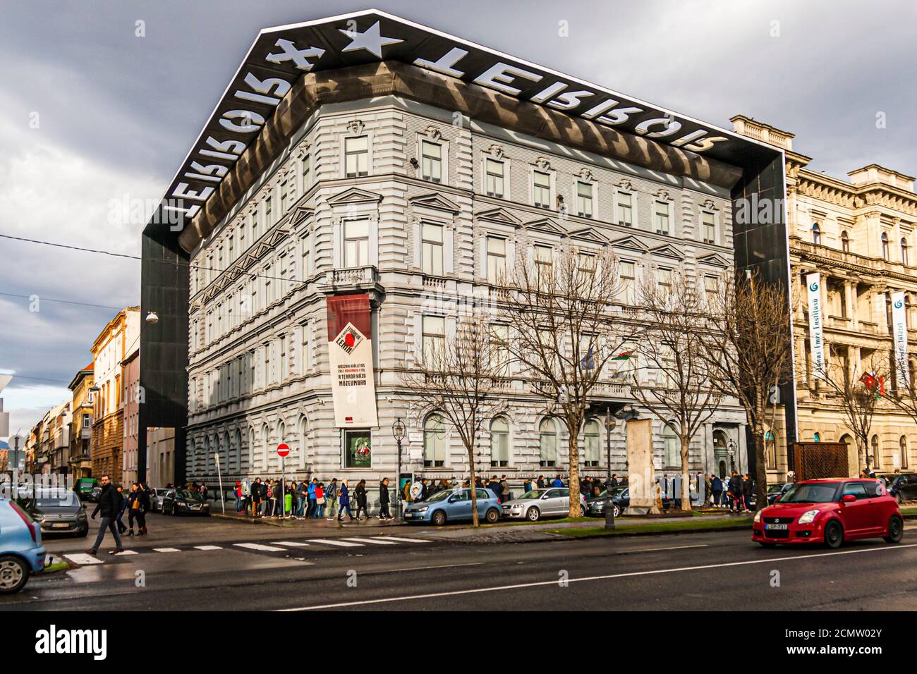 House of Terror Budapest, Hungary. Museum and memorial for victims of political terror Stock Photo