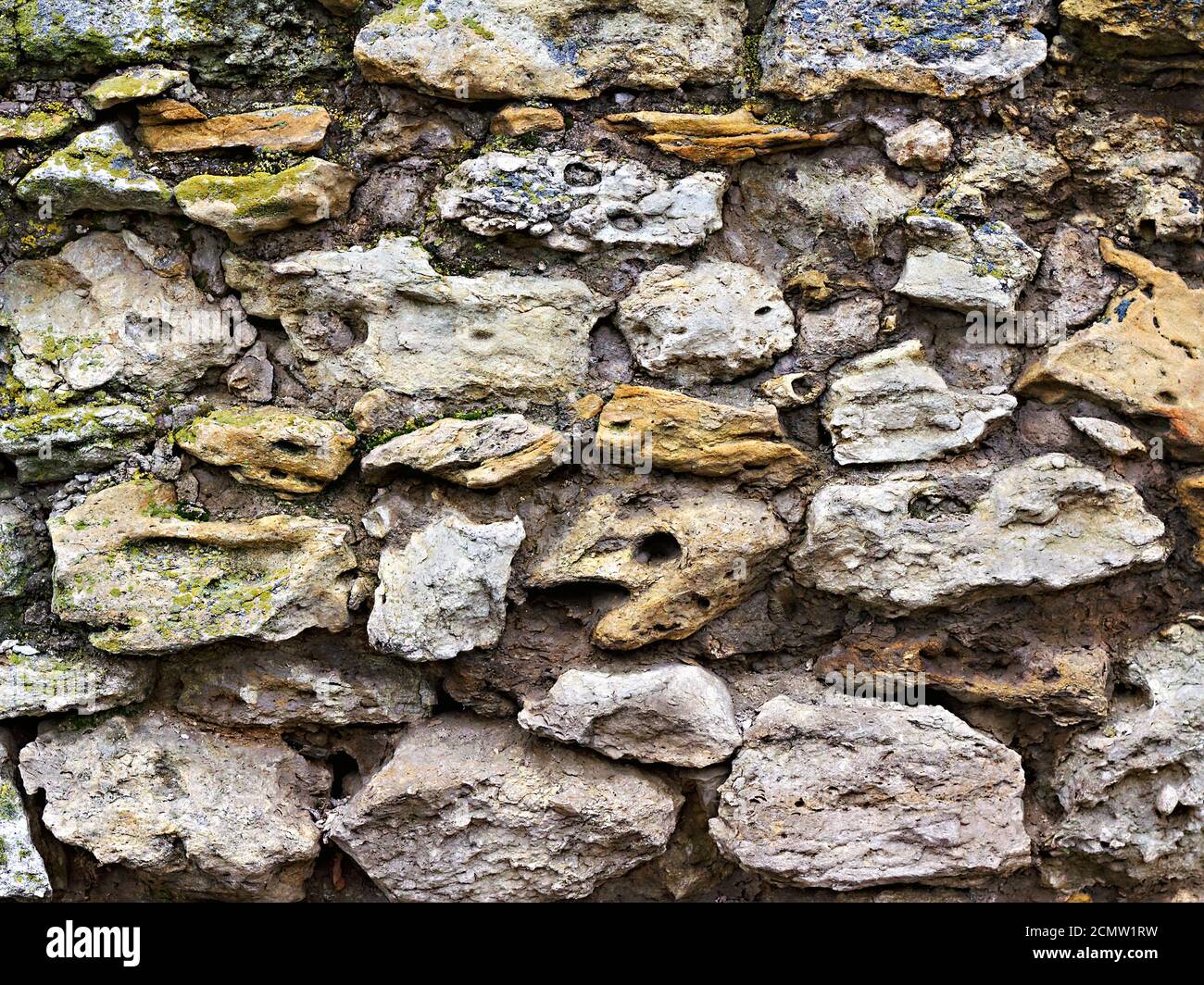 old wall of rough stones as background Stock Photo - Alamy